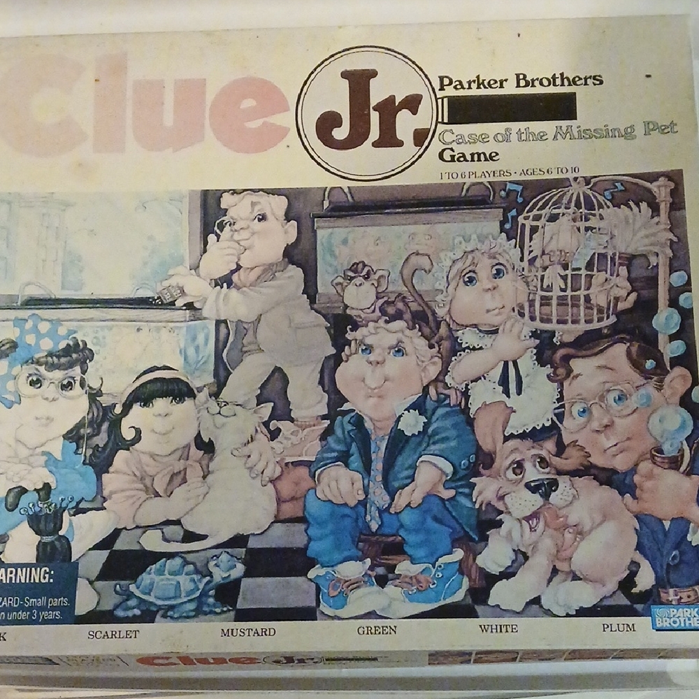 Vintage Clue Jr. Case of the Missing Pet Game